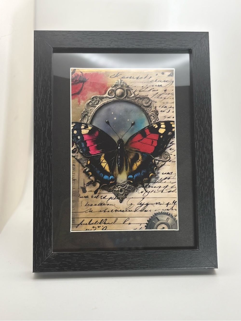 🦋 Vintage Butterfly Framed Art Print 🦋